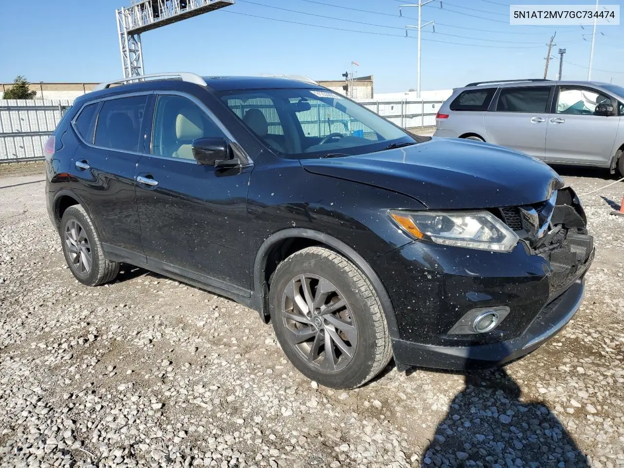 5N1AT2MV7GC734474 2016 Nissan Rogue S