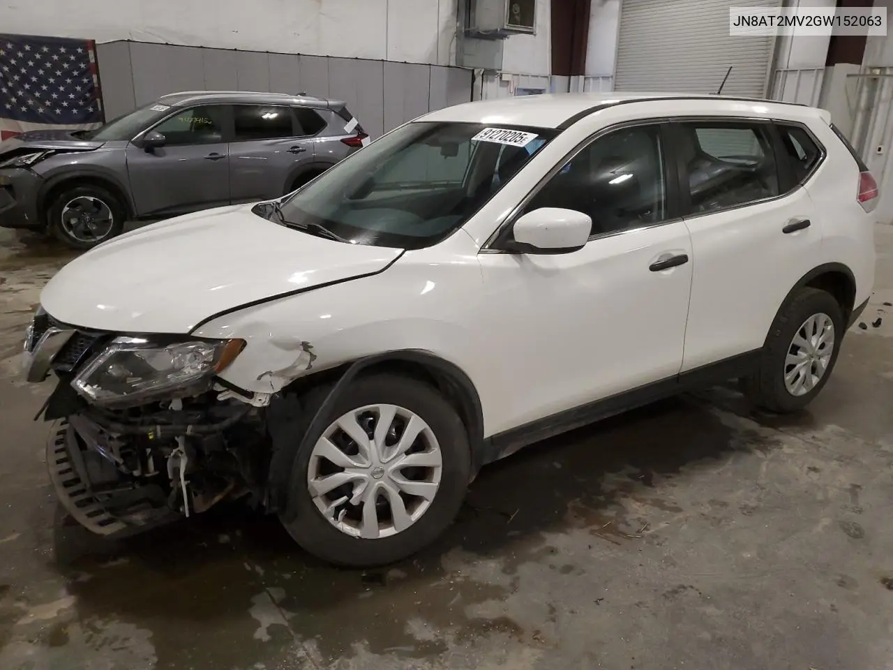 JN8AT2MV2GW152063 2016 Nissan Rogue S