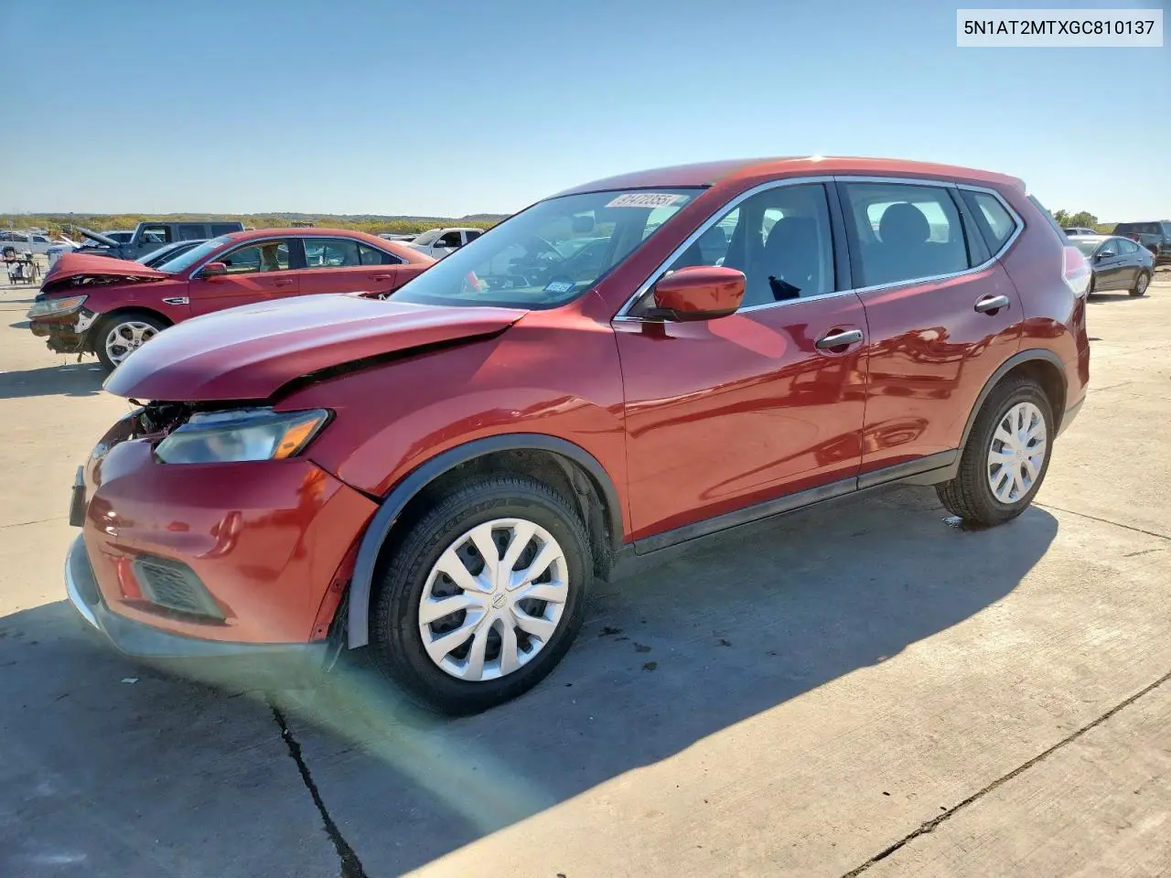 5N1AT2MTXGC810137 2016 Nissan Rogue S