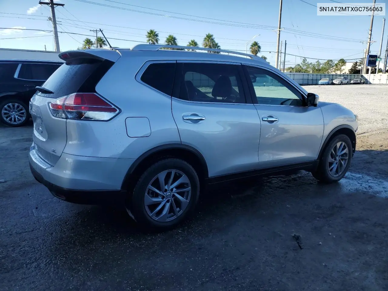 5N1AT2MTXGC756063 2016 Nissan Rogue S