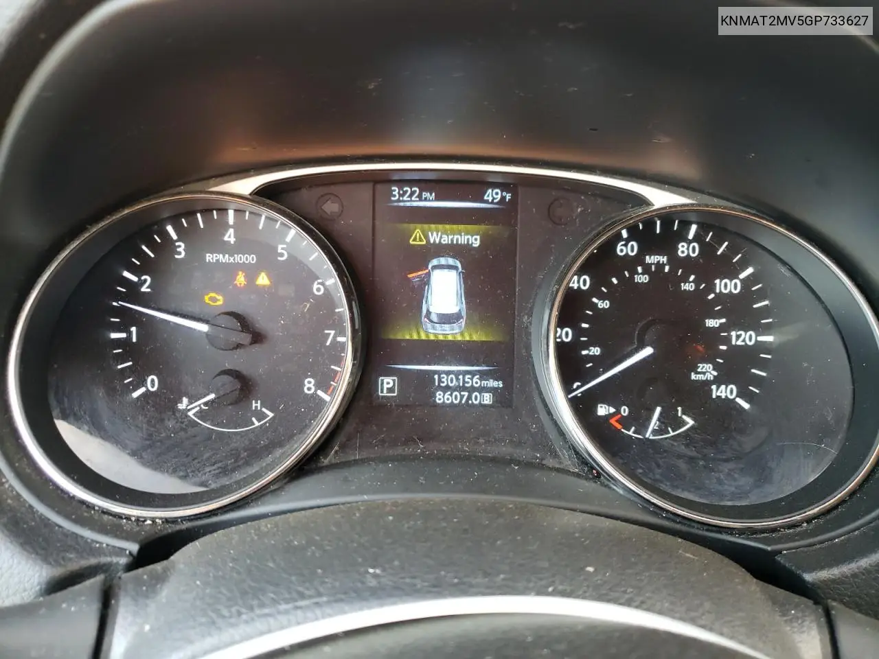 KNMAT2MV5GP733627 2016 Nissan Rogue S