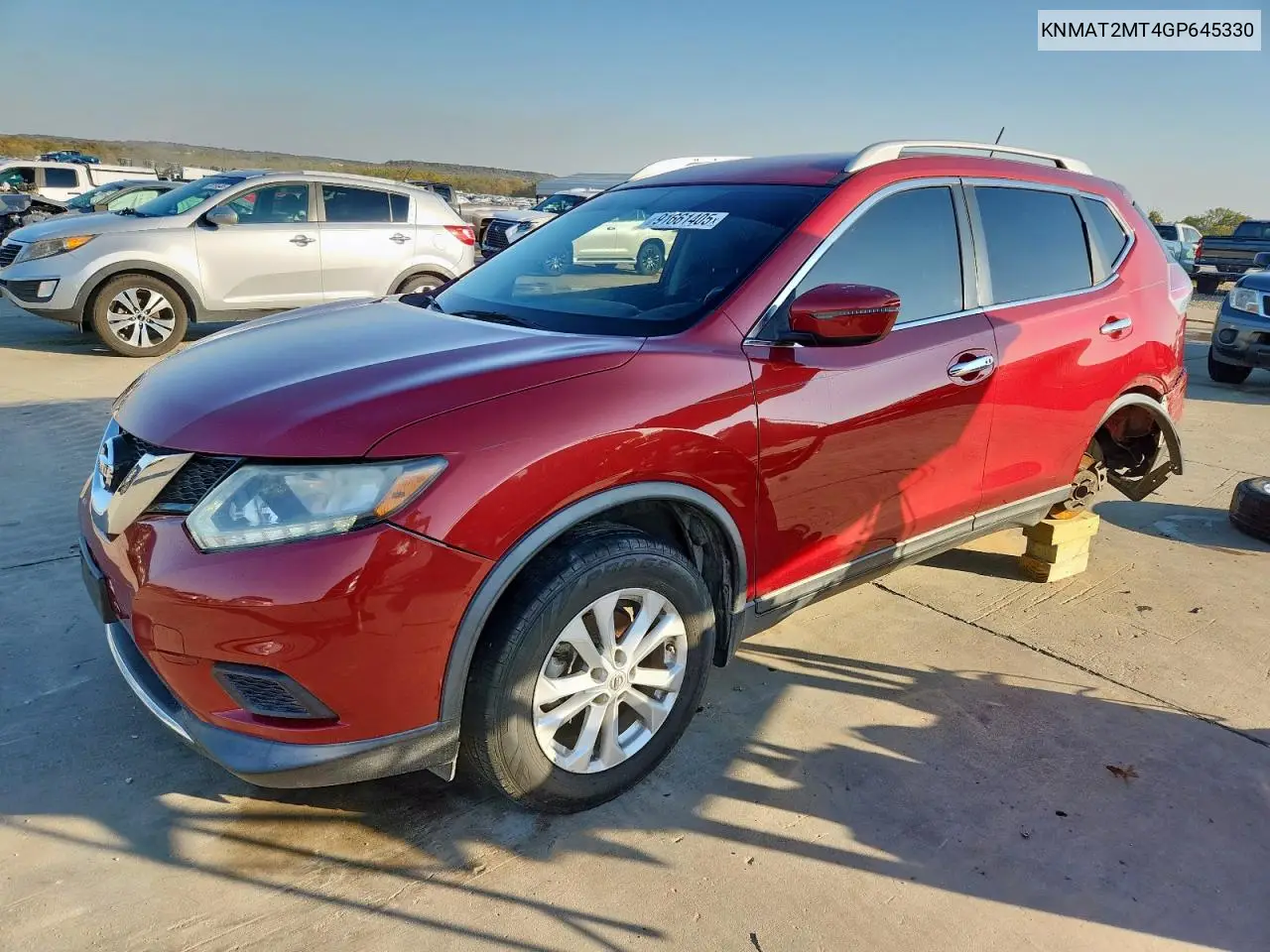 KNMAT2MT4GP645330 2016 Nissan Rogue S