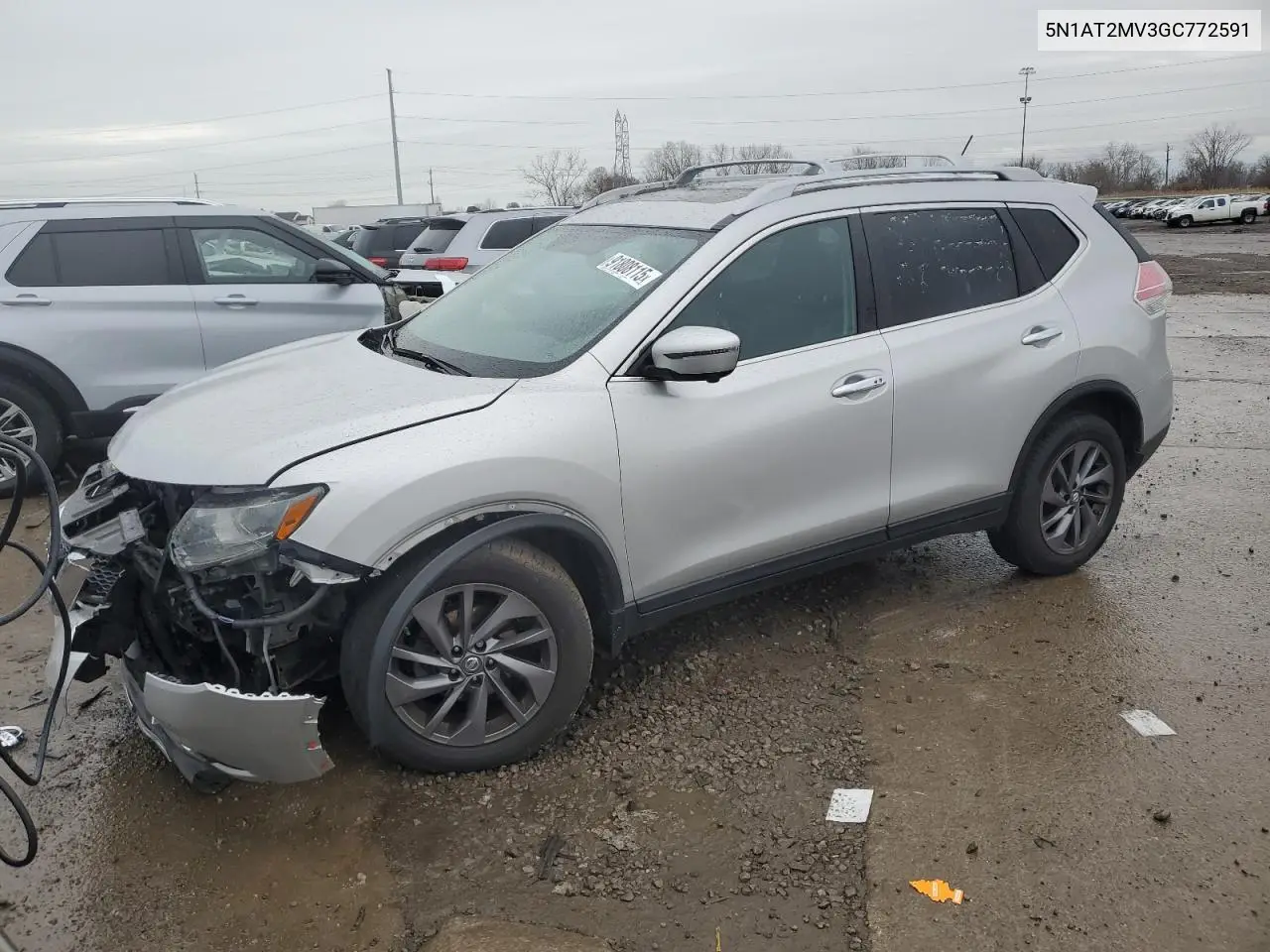 5N1AT2MV3GC772591 2016 Nissan Rogue S