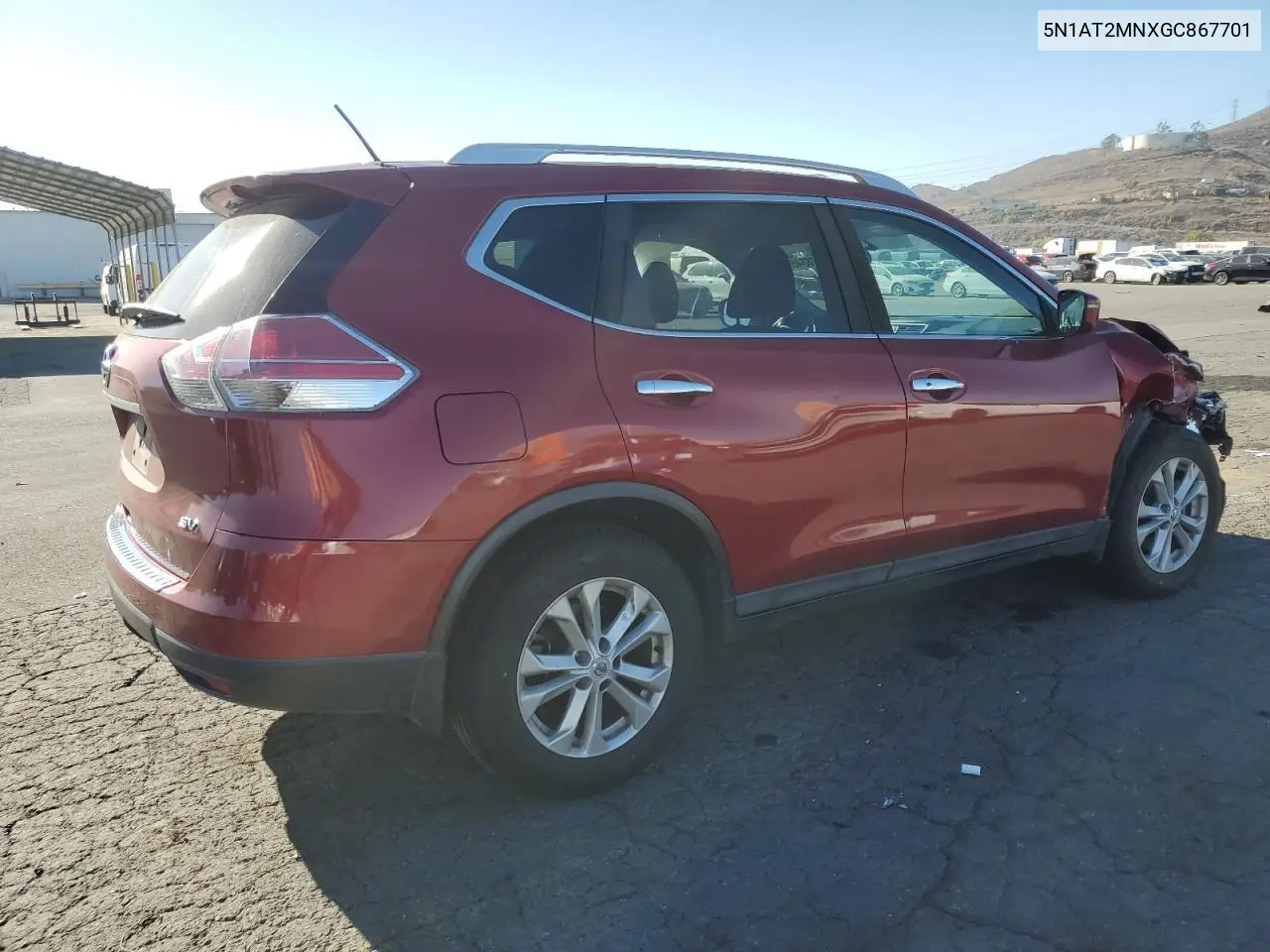 5N1AT2MNXGC867701 2016 Nissan Rogue S