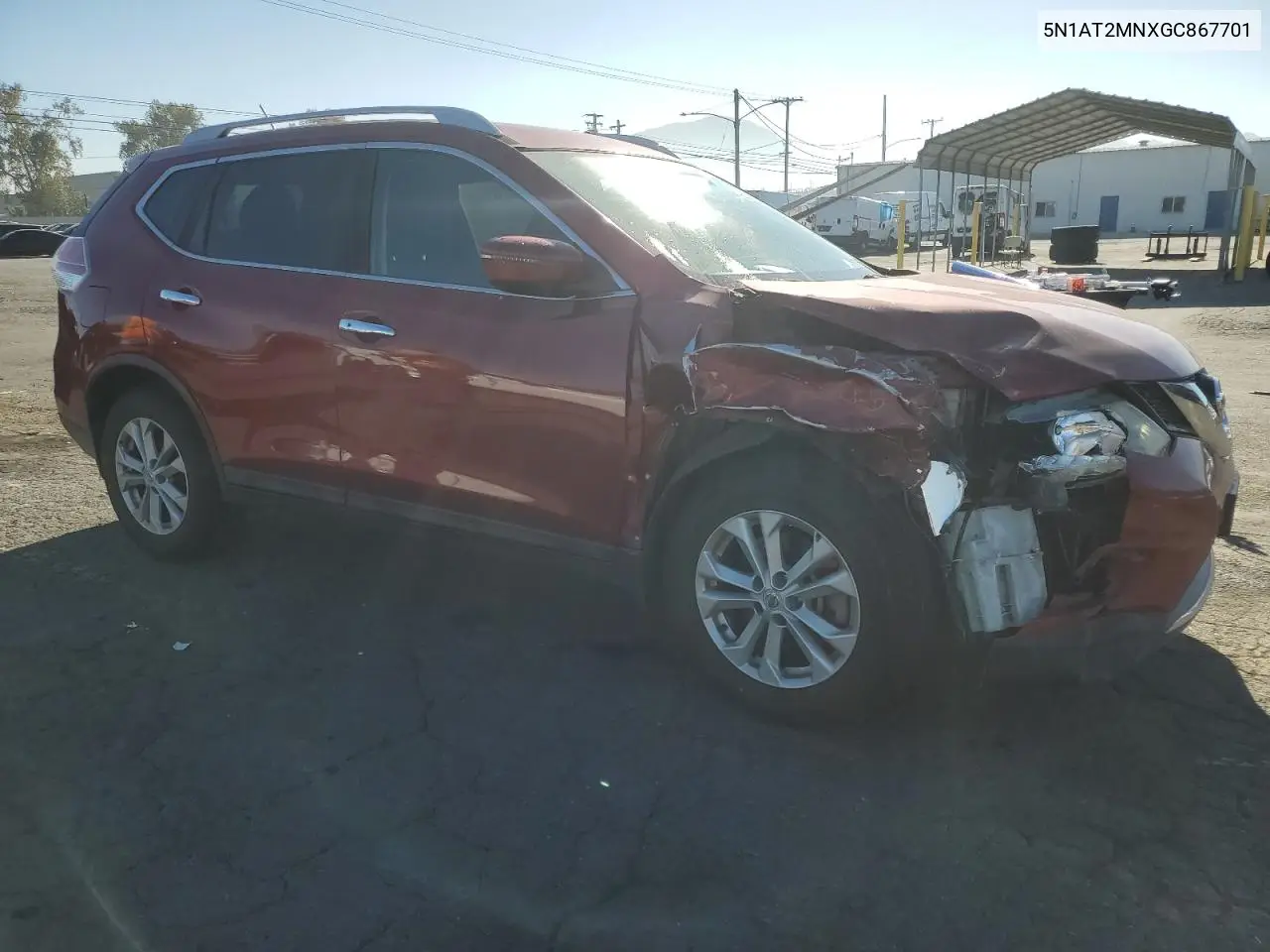 5N1AT2MNXGC867701 2016 Nissan Rogue S