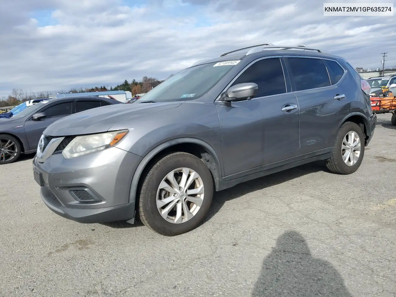 KNMAT2MV1GP635274 2016 Nissan Rogue S