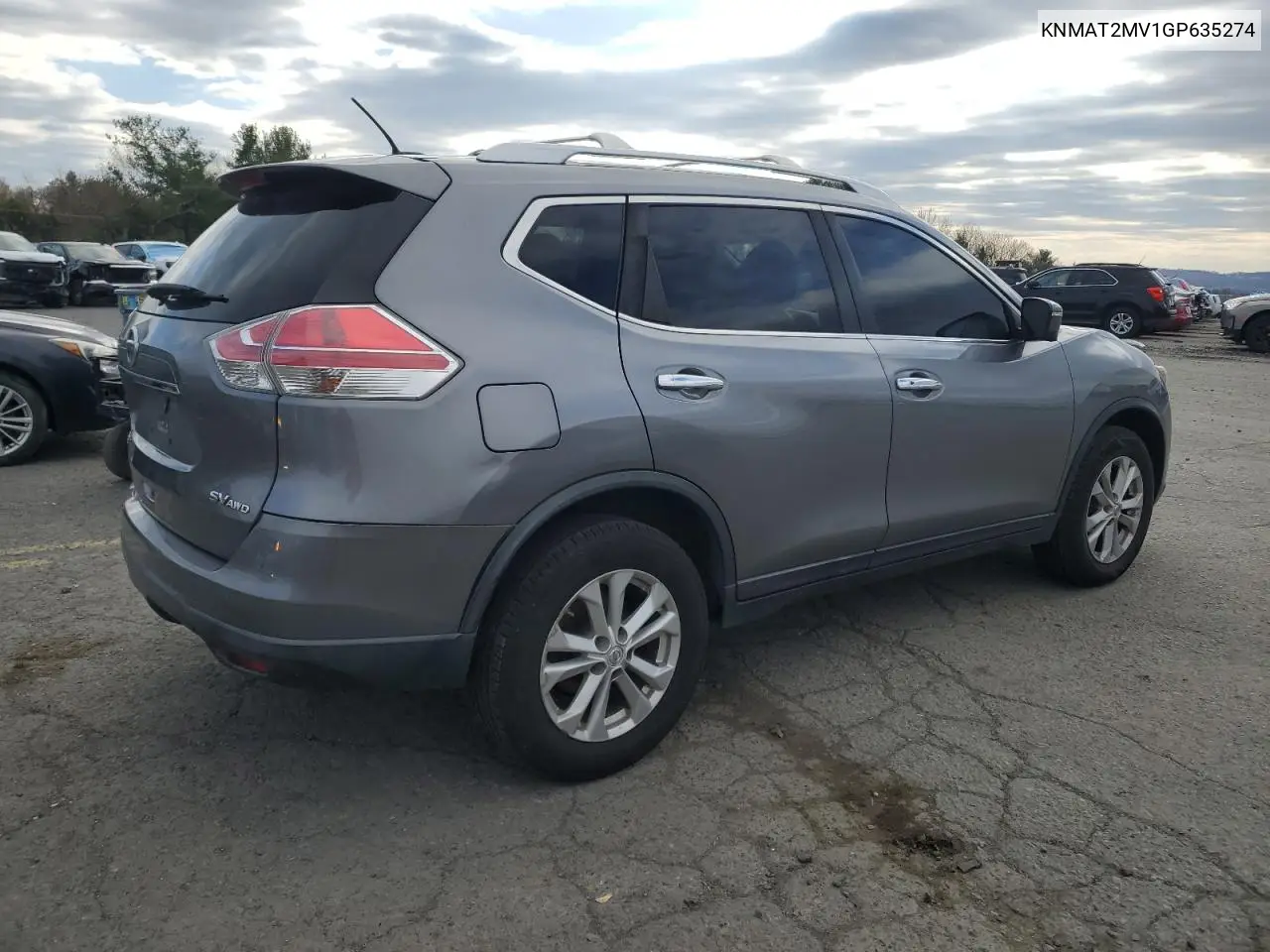 KNMAT2MV1GP635274 2016 Nissan Rogue S