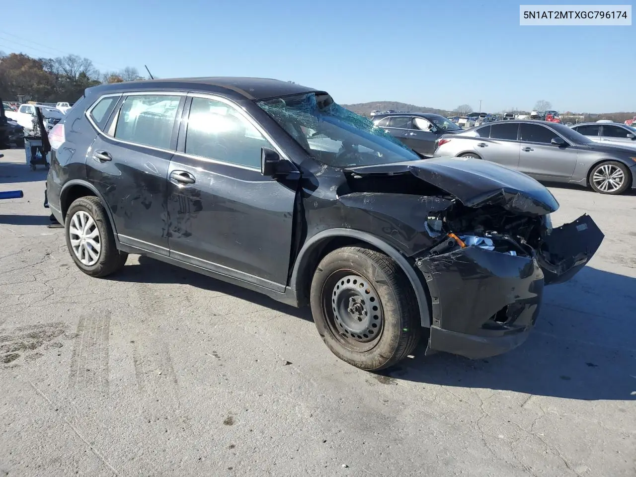 5N1AT2MTXGC796174 2016 Nissan Rogue S