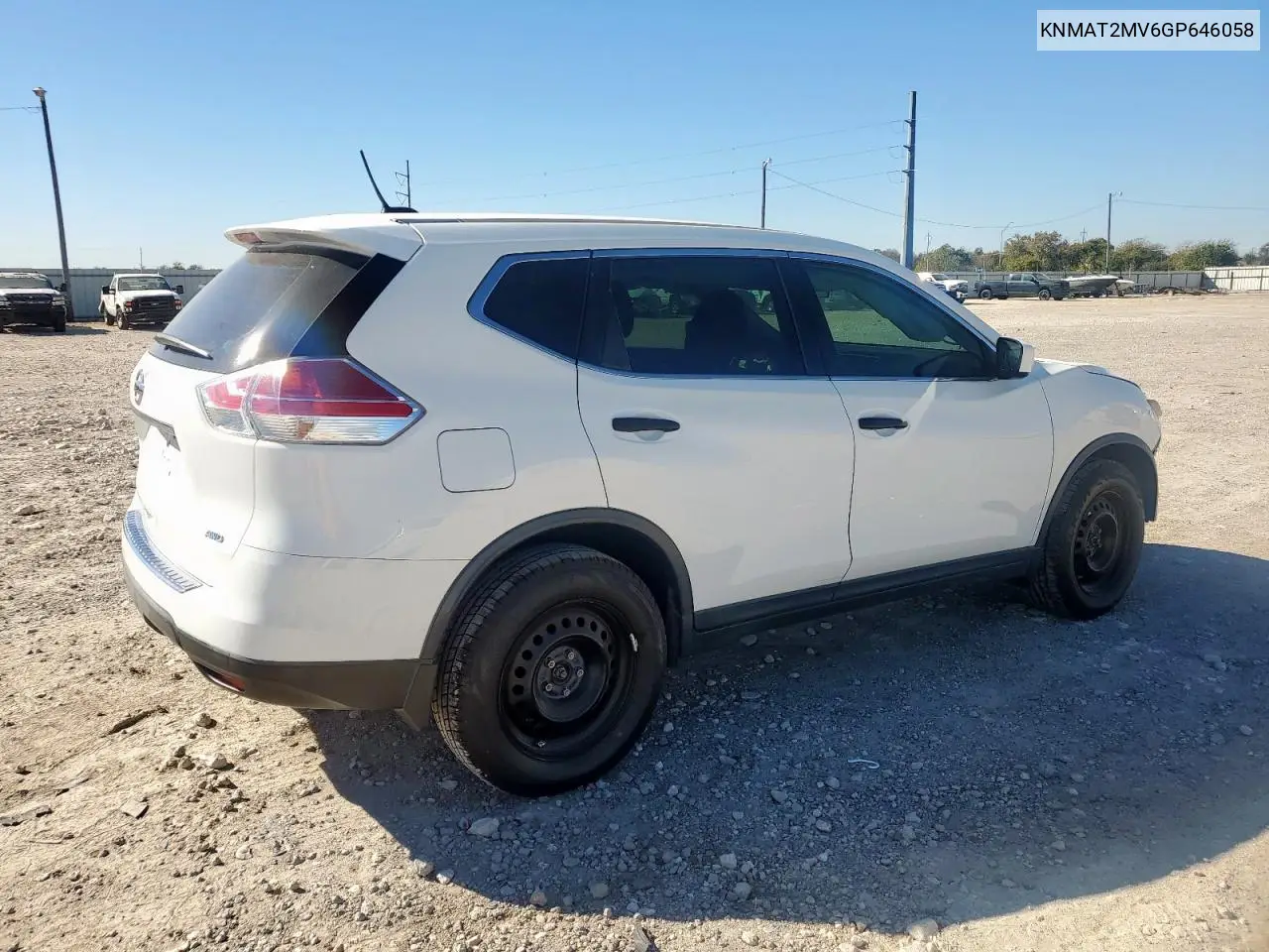 KNMAT2MV6GP646058 2016 Nissan Rogue S