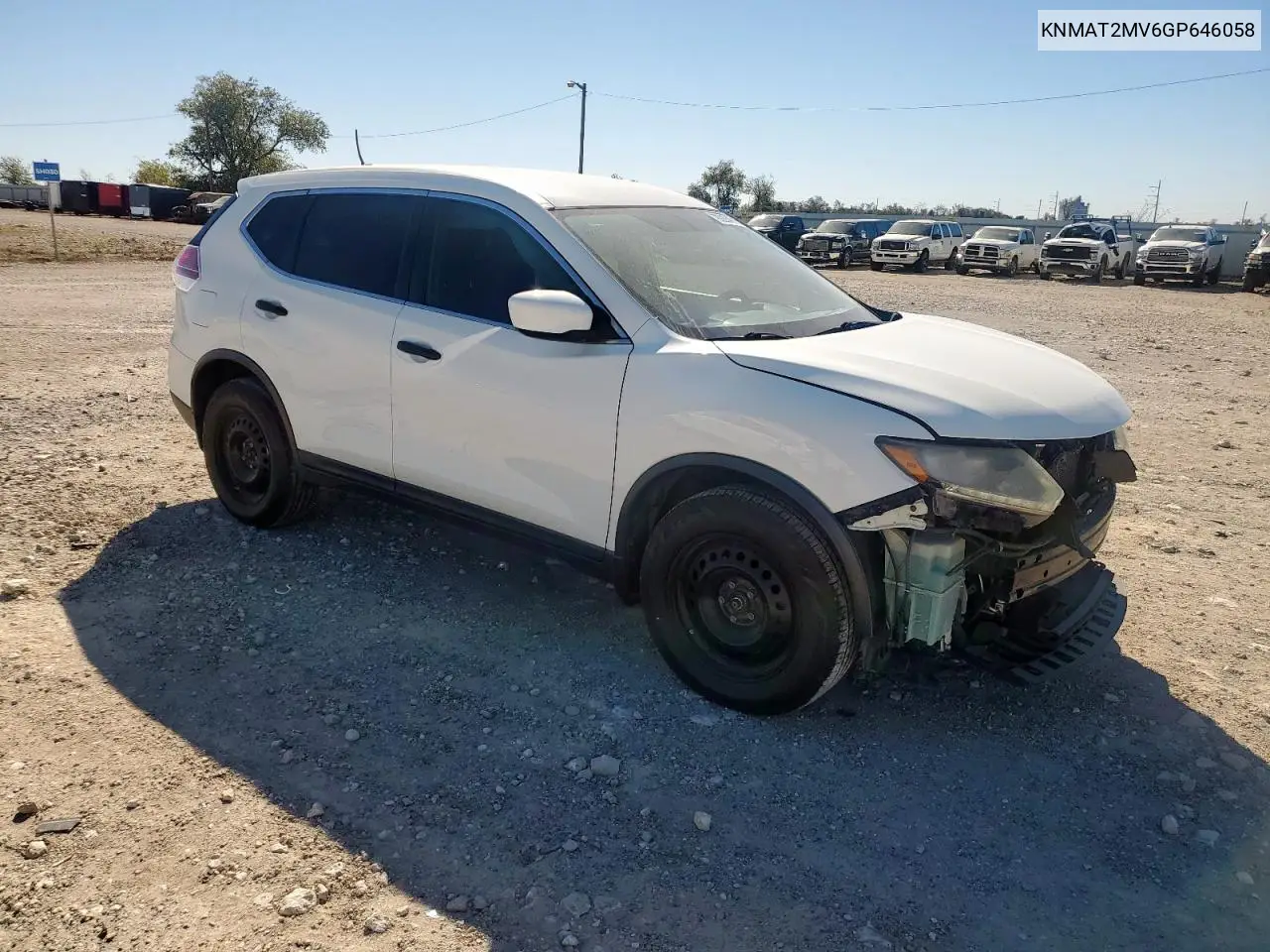 KNMAT2MV6GP646058 2016 Nissan Rogue S