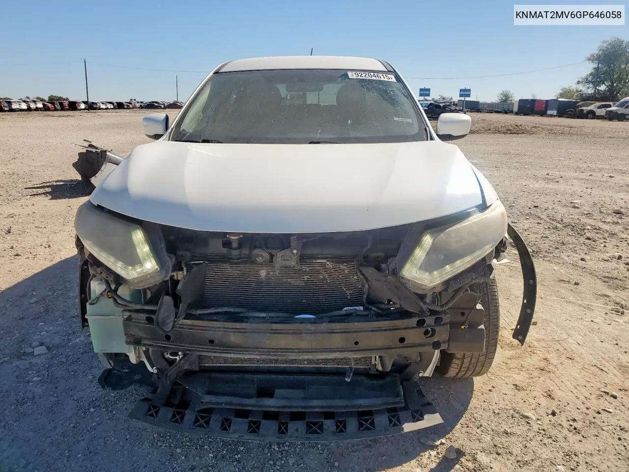 KNMAT2MV6GP646058 2016 Nissan Rogue S