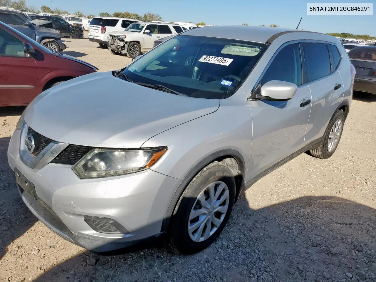 5N1AT2MT2GC846291 2016 Nissan Rogue S