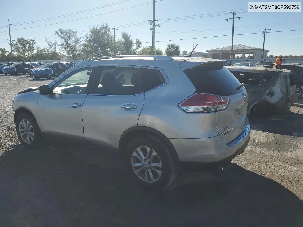 KNMAT2MT8GP592759 2016 Nissan Rogue S
