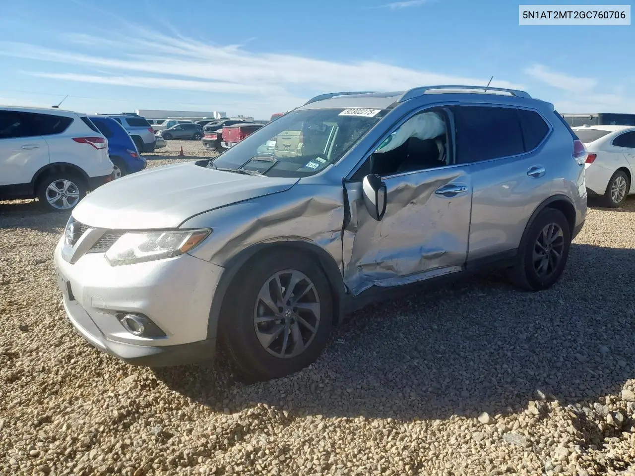 5N1AT2MT2GC760706 2016 Nissan Rogue S