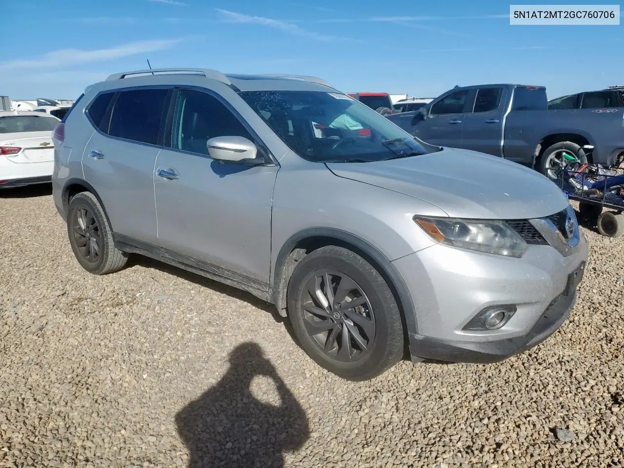 5N1AT2MT2GC760706 2016 Nissan Rogue S