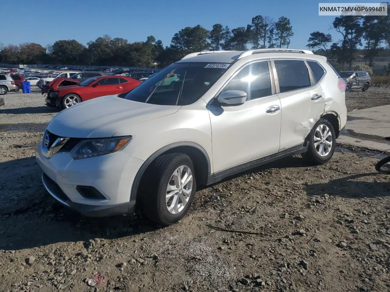 KNMAT2MV4GP699681 2016 Nissan Rogue S