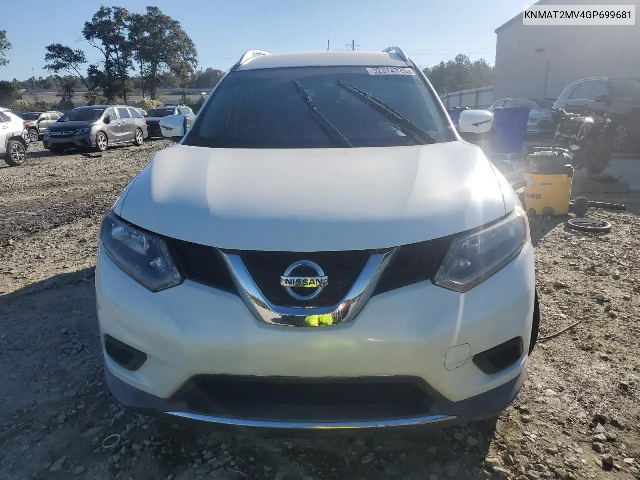 KNMAT2MV4GP699681 2016 Nissan Rogue S