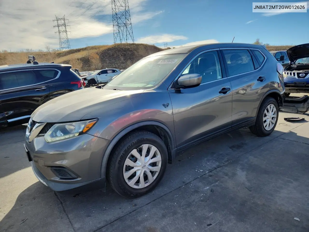JN8AT2MT2GW012626 2016 Nissan Rogue S