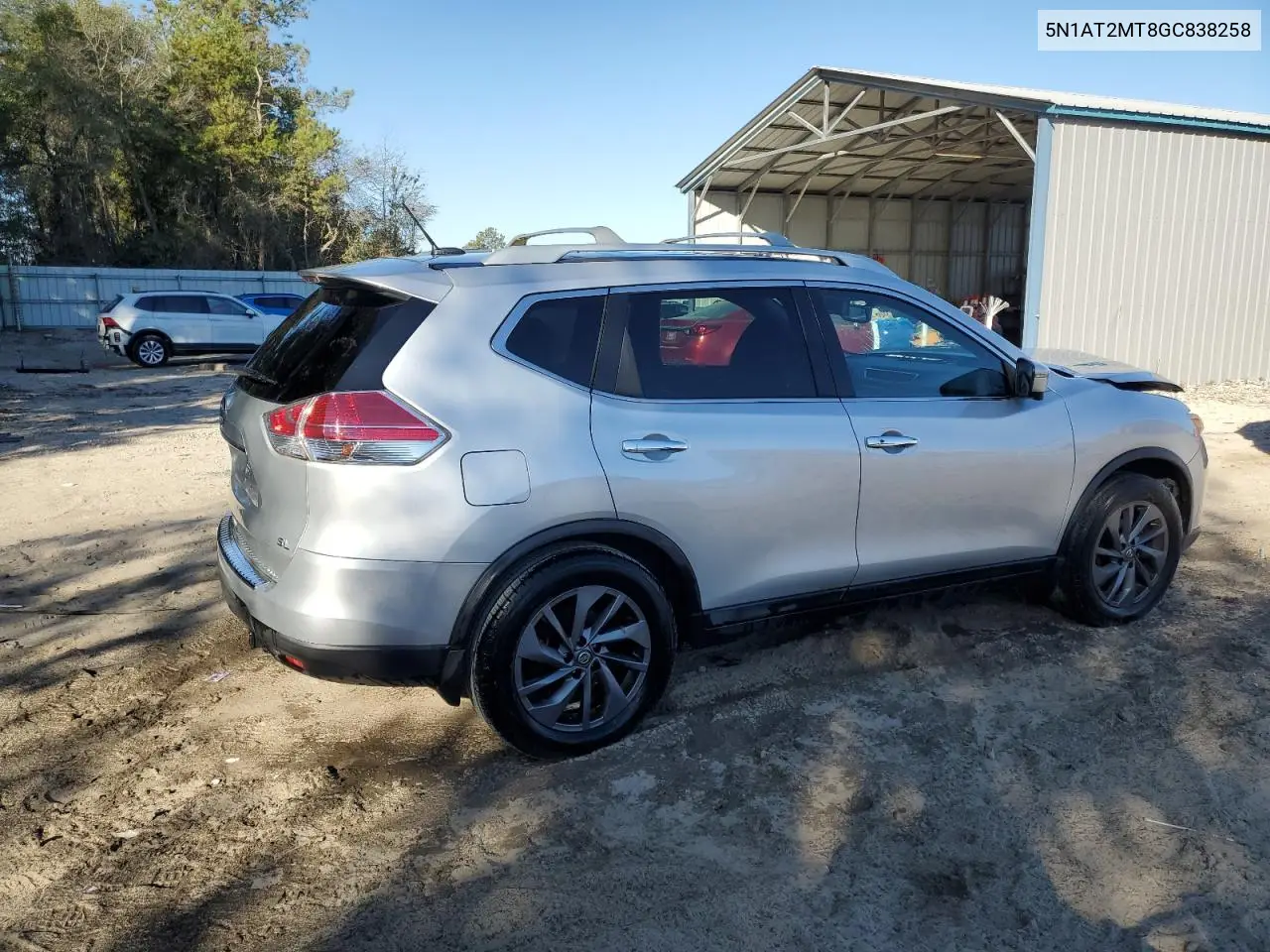 5N1AT2MT8GC838258 2016 Nissan Rogue S