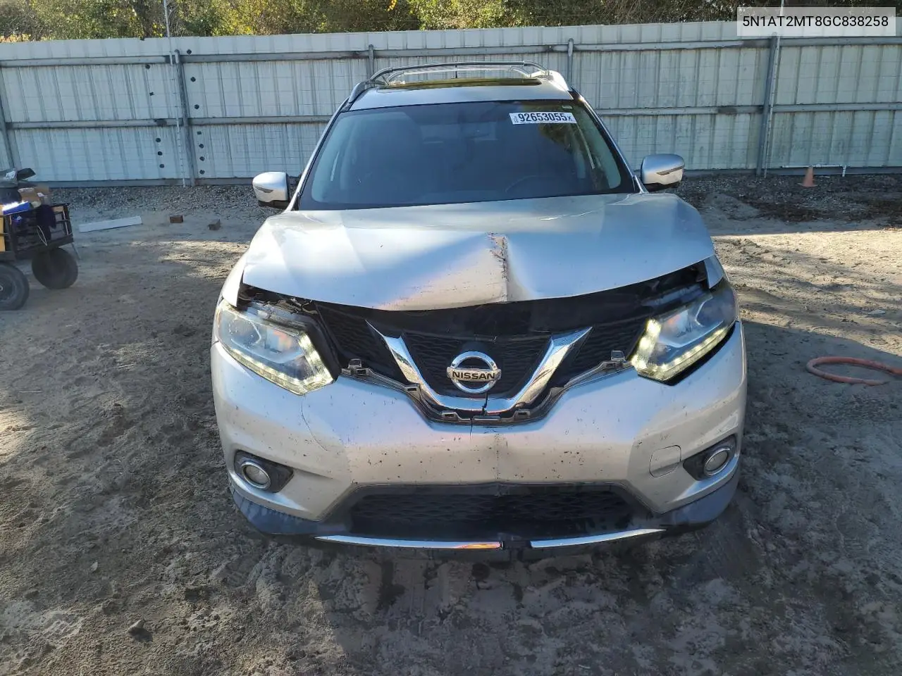 5N1AT2MT8GC838258 2016 Nissan Rogue S