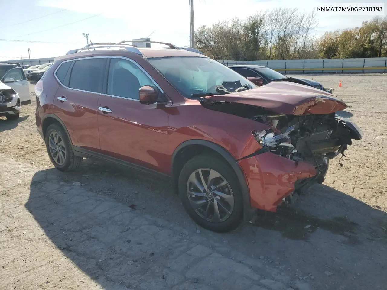 KNMAT2MV0GP718193 2016 Nissan Rogue S