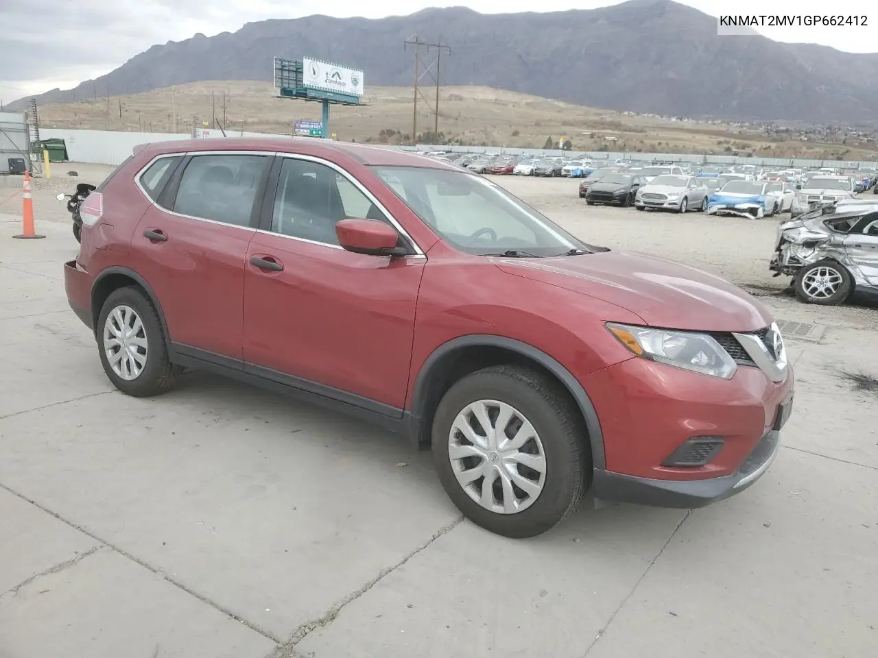 KNMAT2MV1GP662412 2016 Nissan Rogue S