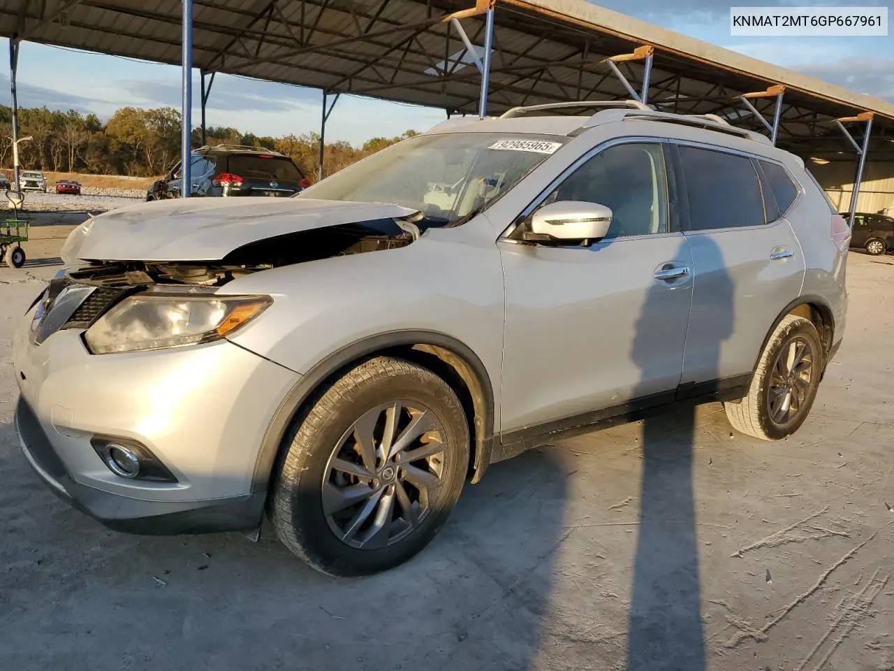 KNMAT2MT6GP667961 2016 Nissan Rogue S