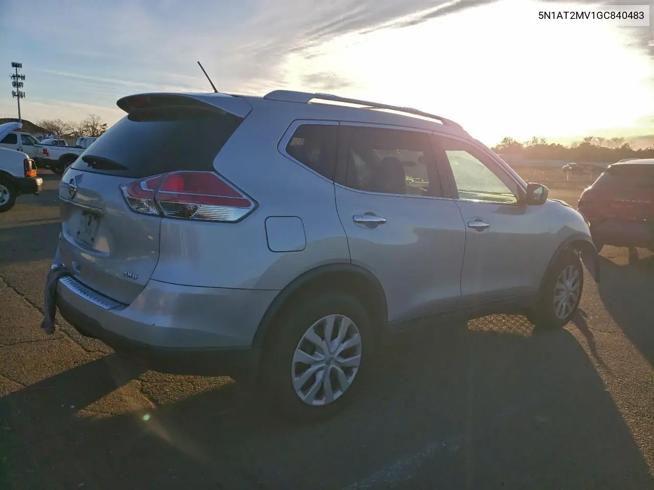 5N1AT2MV1GC840483 2016 Nissan Rogue S