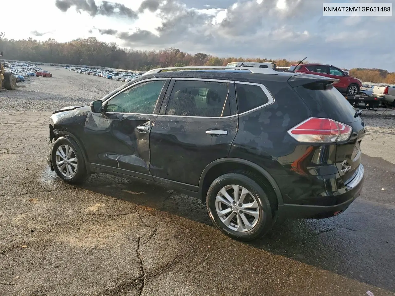 KNMAT2MV1GP651488 2016 Nissan Rogue S