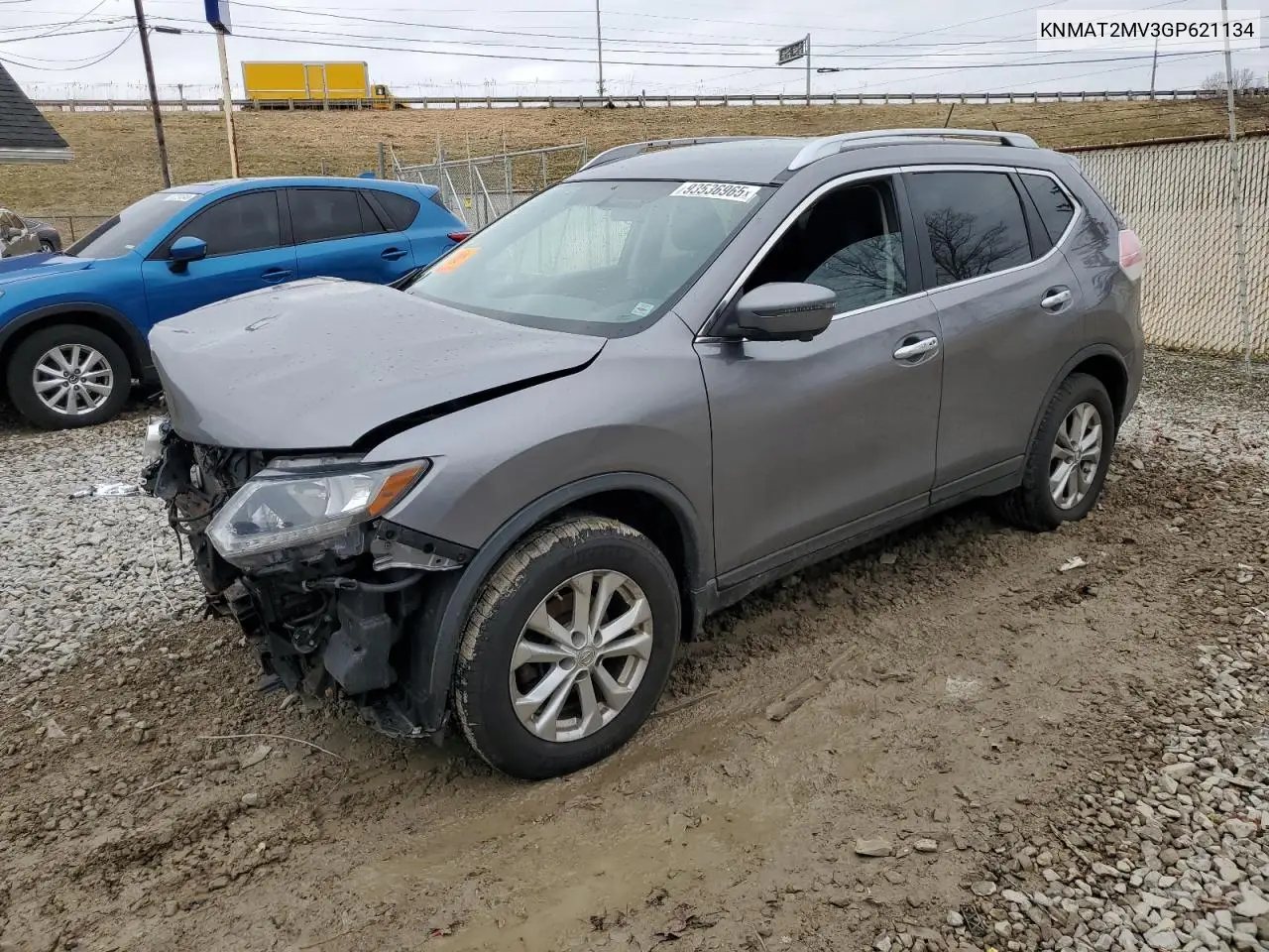 KNMAT2MV3GP621134 2016 Nissan Rogue S