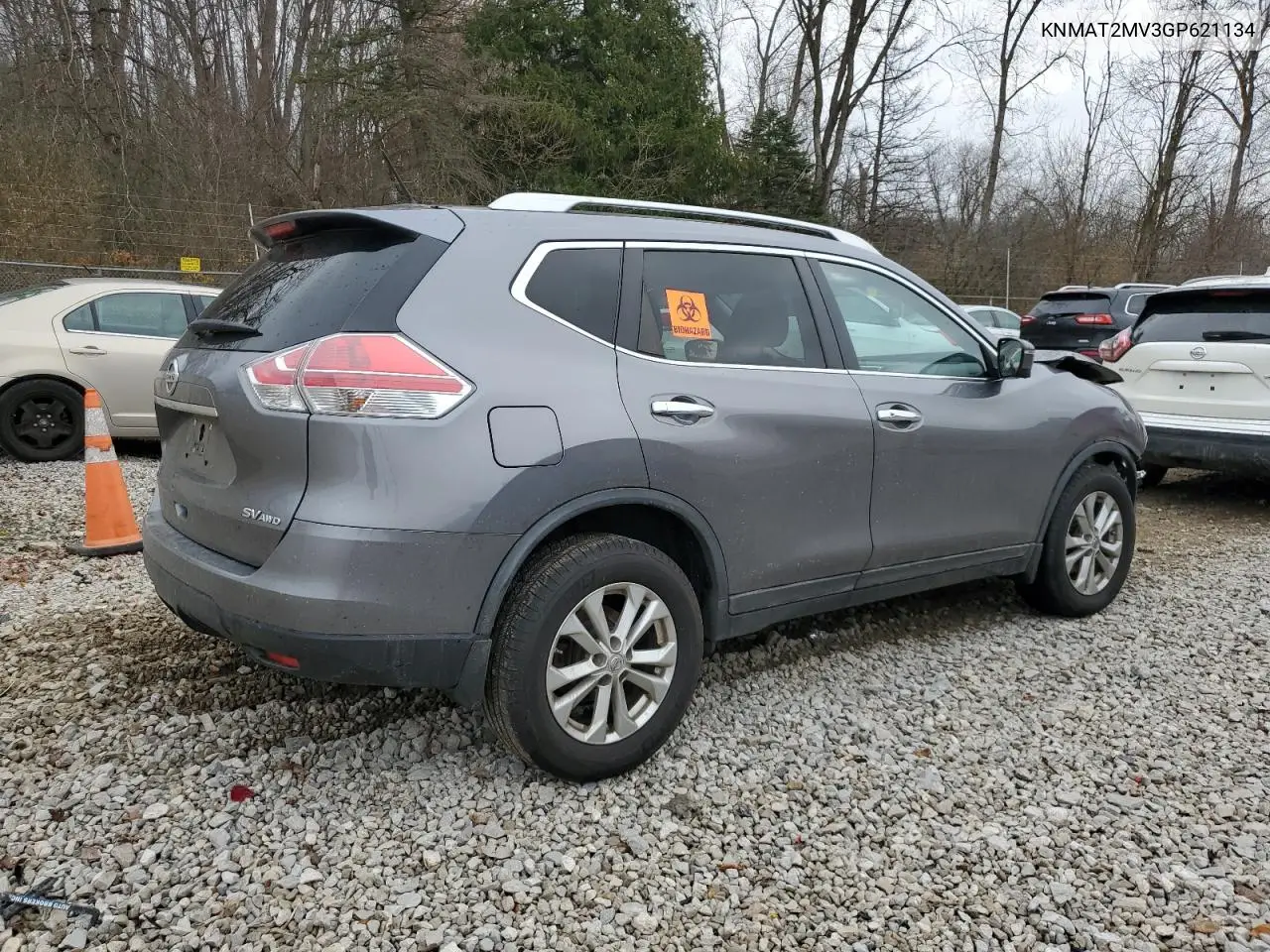 KNMAT2MV3GP621134 2016 Nissan Rogue S