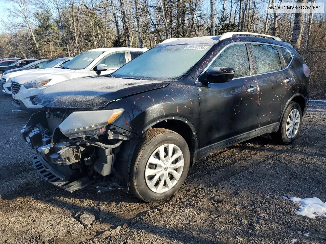 5N1AT2MV3GC752681 2016 Nissan Rogue S