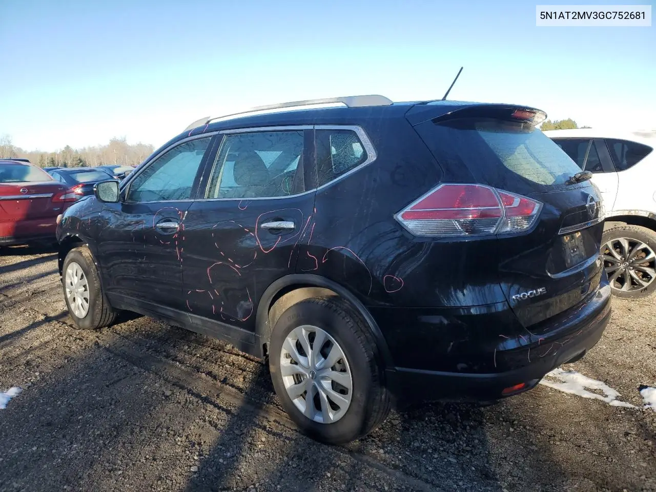 5N1AT2MV3GC752681 2016 Nissan Rogue S