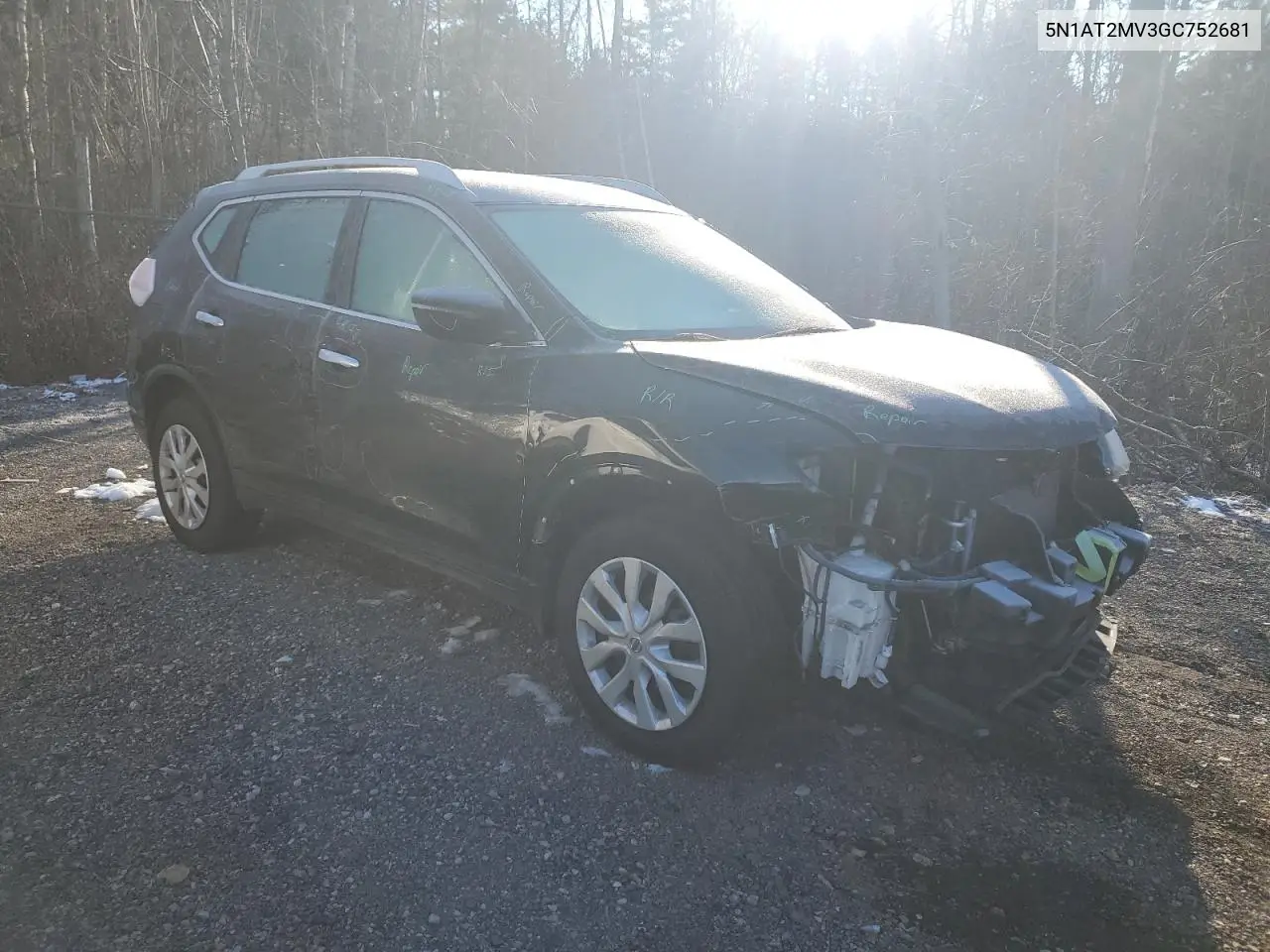 5N1AT2MV3GC752681 2016 Nissan Rogue S