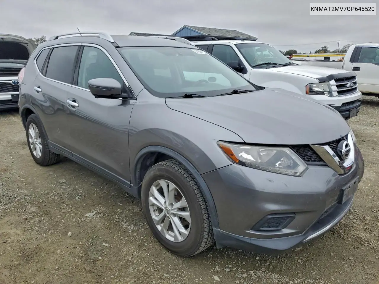 KNMAT2MV7GP645520 2016 Nissan Rogue S