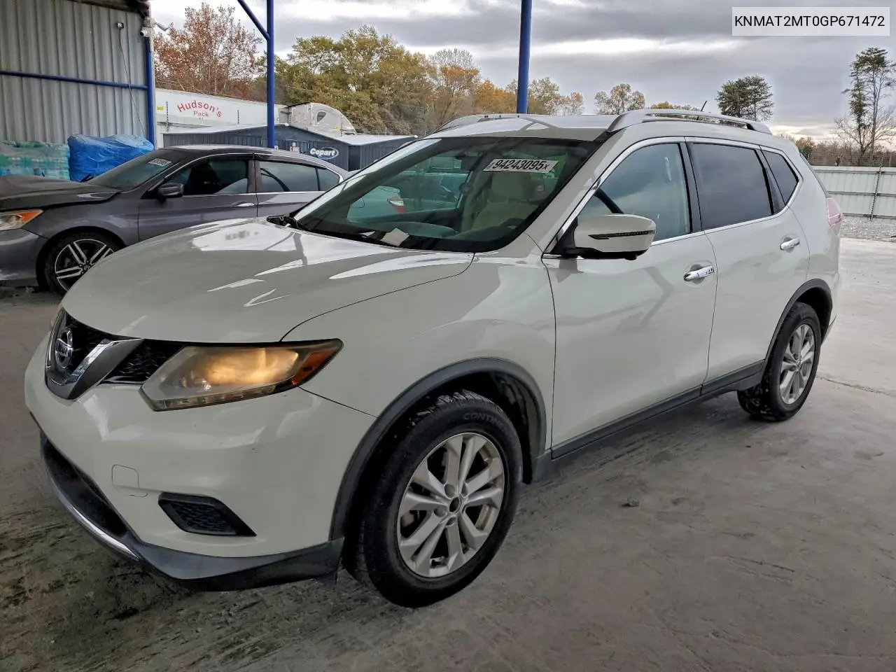 KNMAT2MT0GP671472 2016 Nissan Rogue S