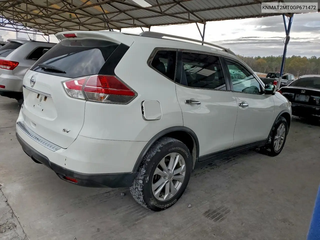 KNMAT2MT0GP671472 2016 Nissan Rogue S