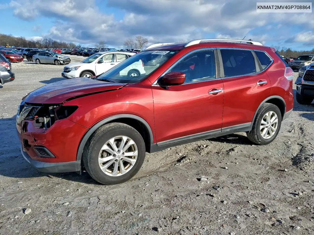 KNMAT2MV4GP708864 2016 Nissan Rogue S