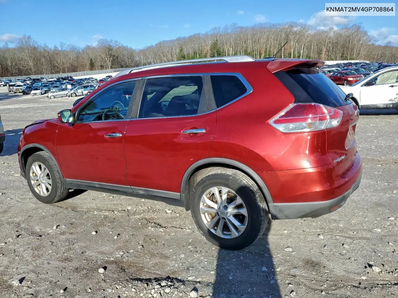 KNMAT2MV4GP708864 2016 Nissan Rogue S