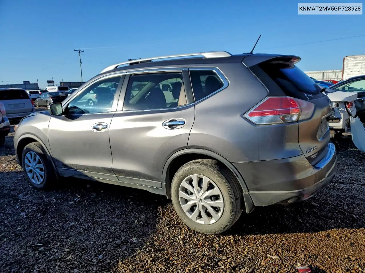 KNMAT2MV5GP728928 2016 Nissan Rogue S