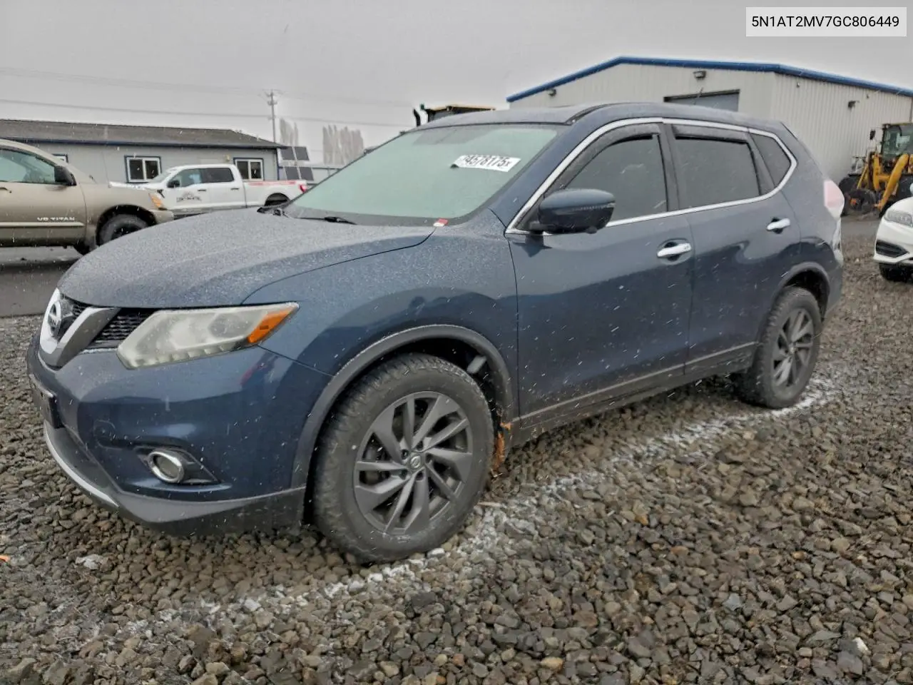 5N1AT2MV7GC806449 2016 Nissan Rogue S