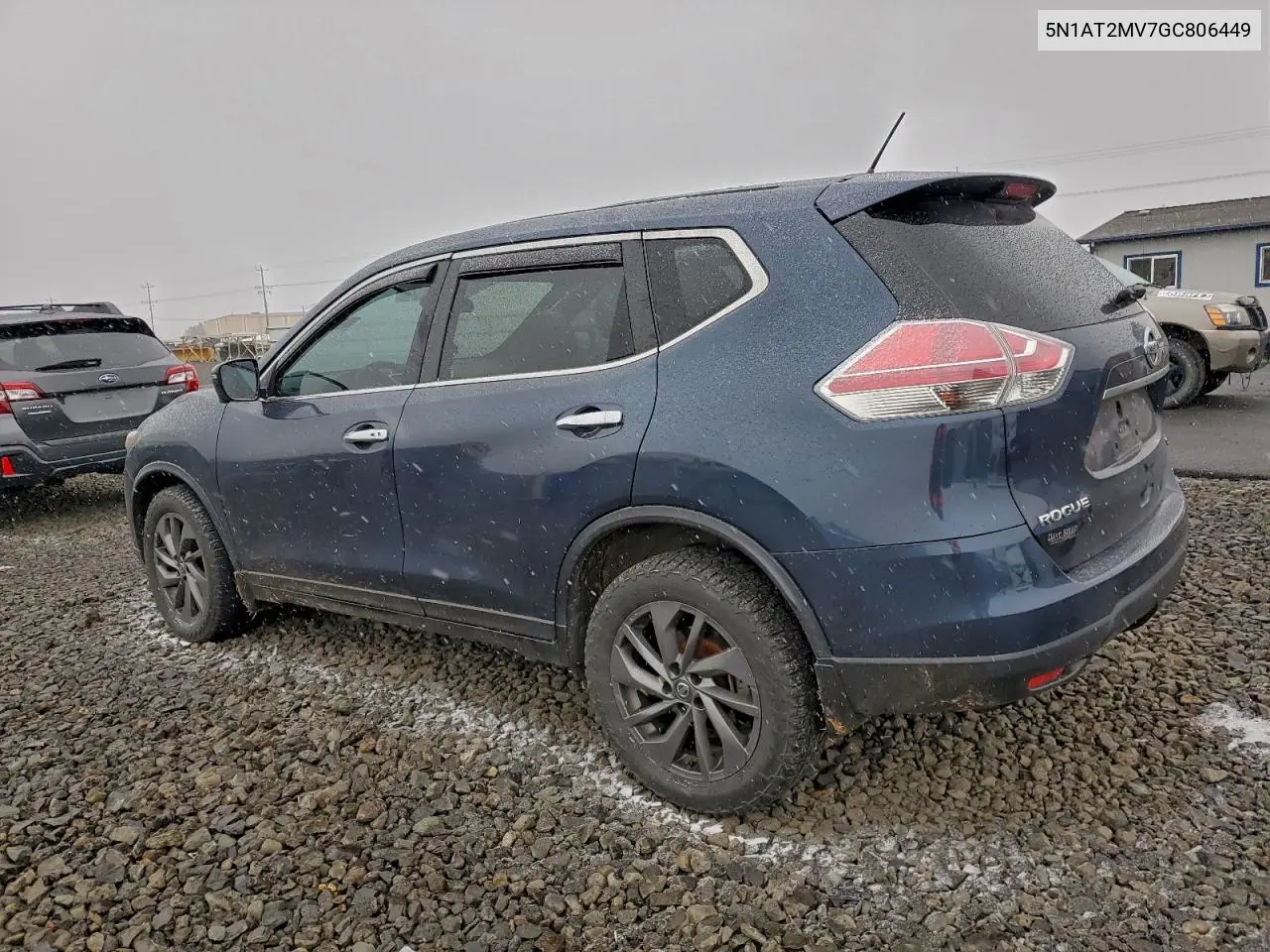 5N1AT2MV7GC806449 2016 Nissan Rogue S