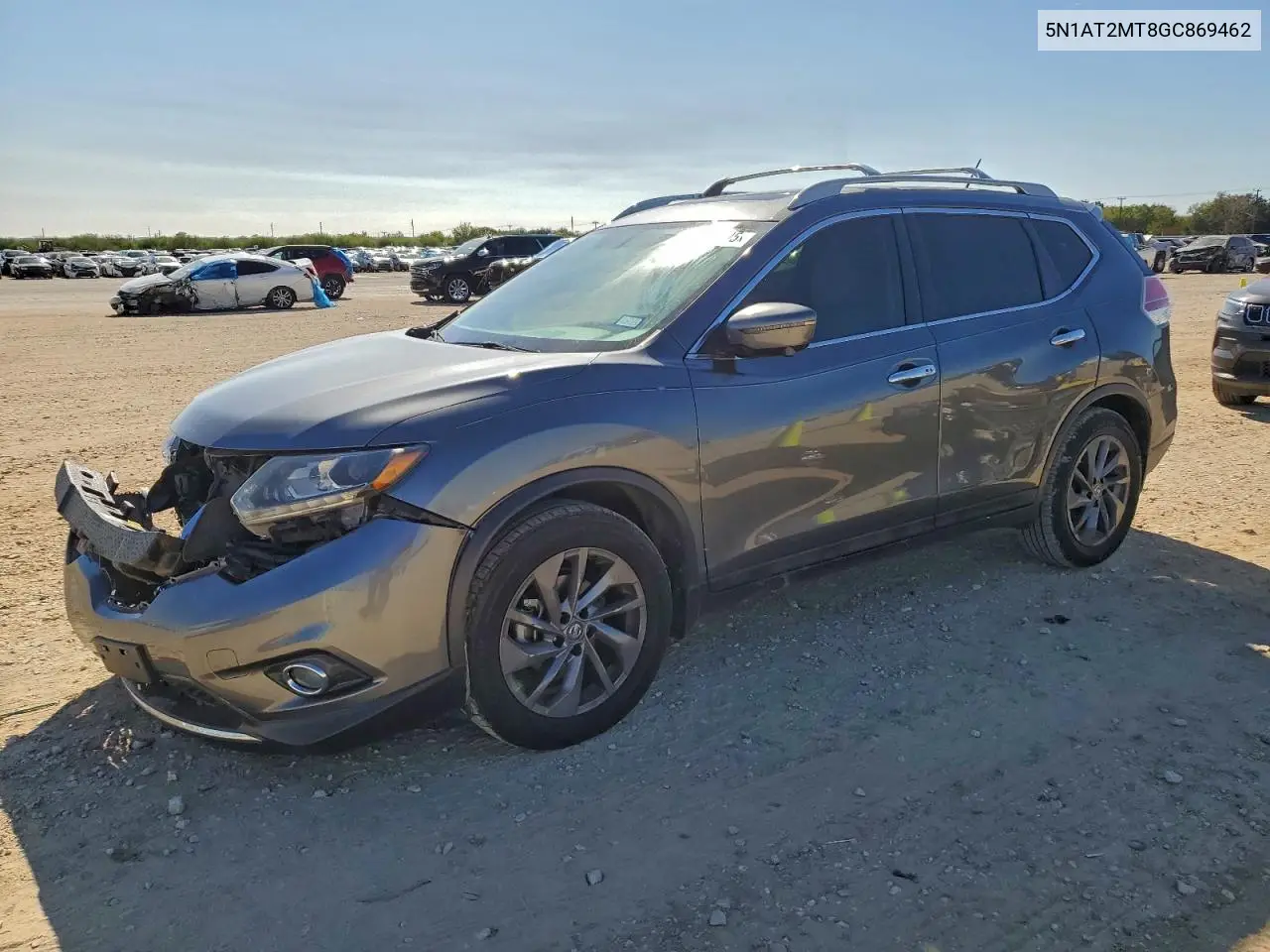 5N1AT2MT8GC869462 2016 Nissan Rogue S