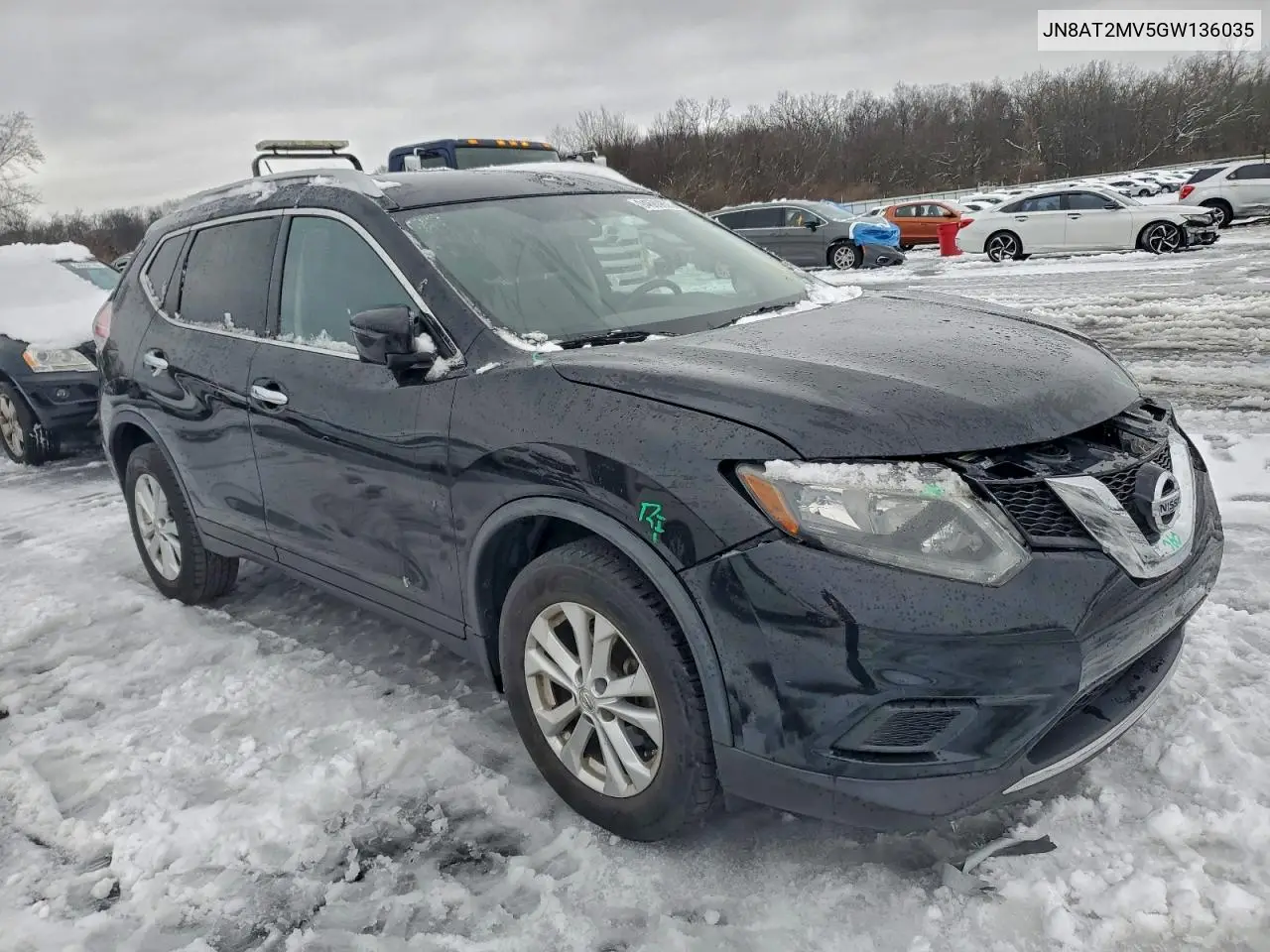 JN8AT2MV5GW136035 2016 Nissan Rogue S