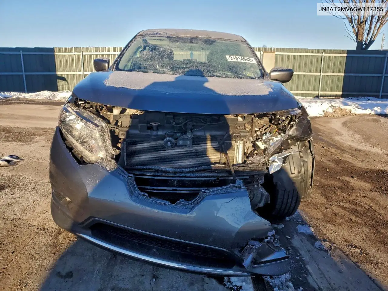 JN8AT2MV6GW137355 2016 Nissan Rogue S