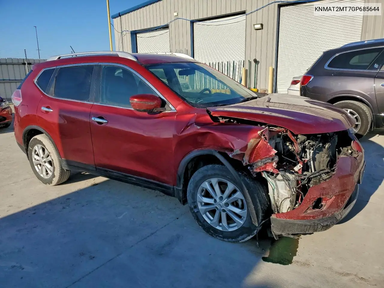 KNMAT2MT7GP685644 2016 Nissan Rogue S
