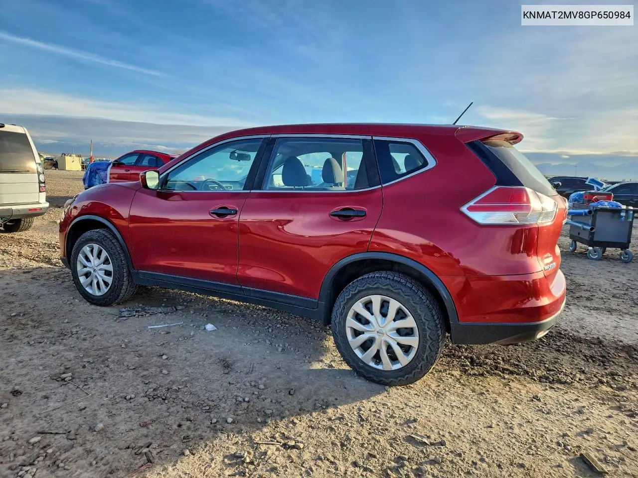 KNMAT2MV8GP650984 2016 Nissan Rogue S