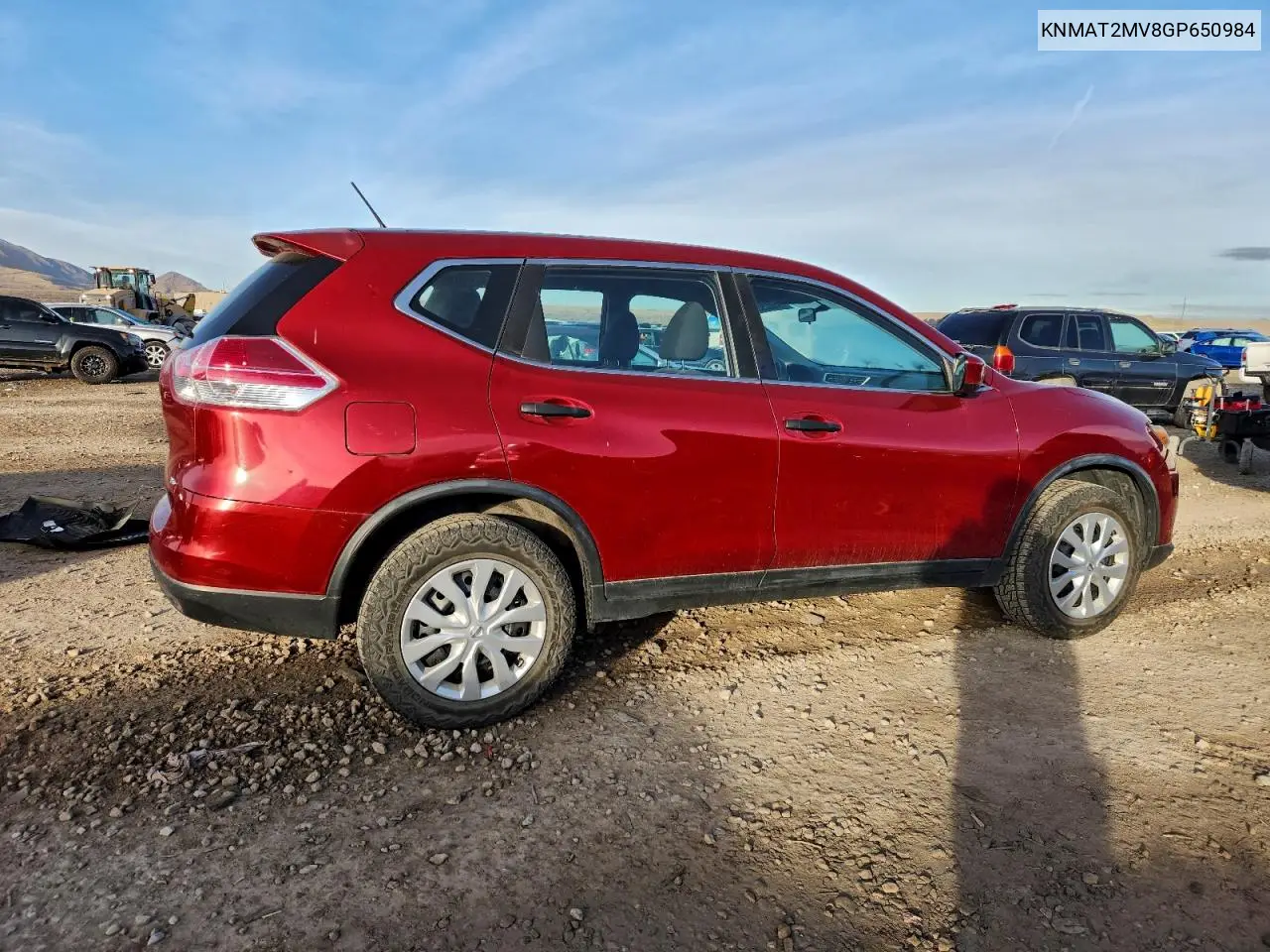 KNMAT2MV8GP650984 2016 Nissan Rogue S