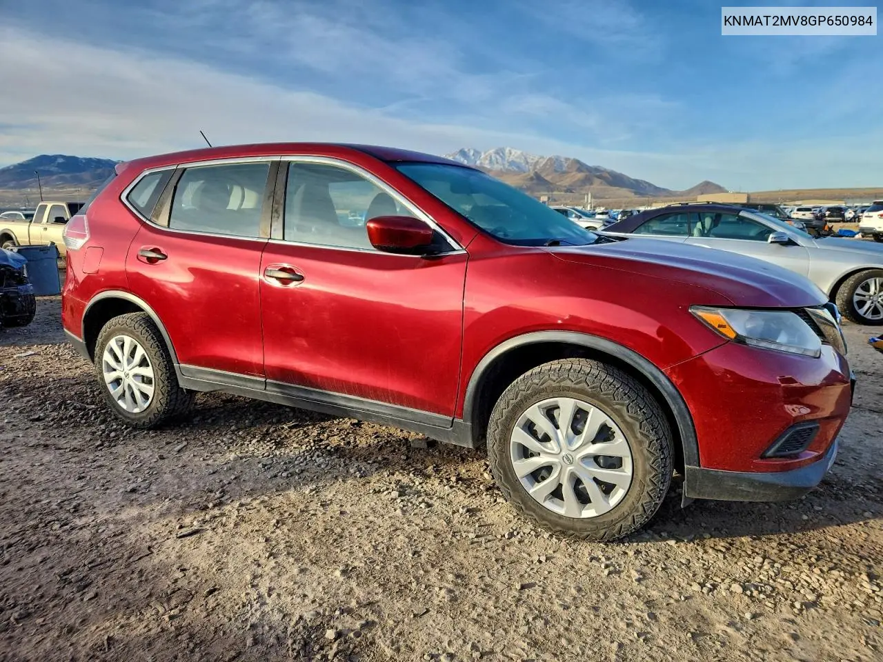 KNMAT2MV8GP650984 2016 Nissan Rogue S