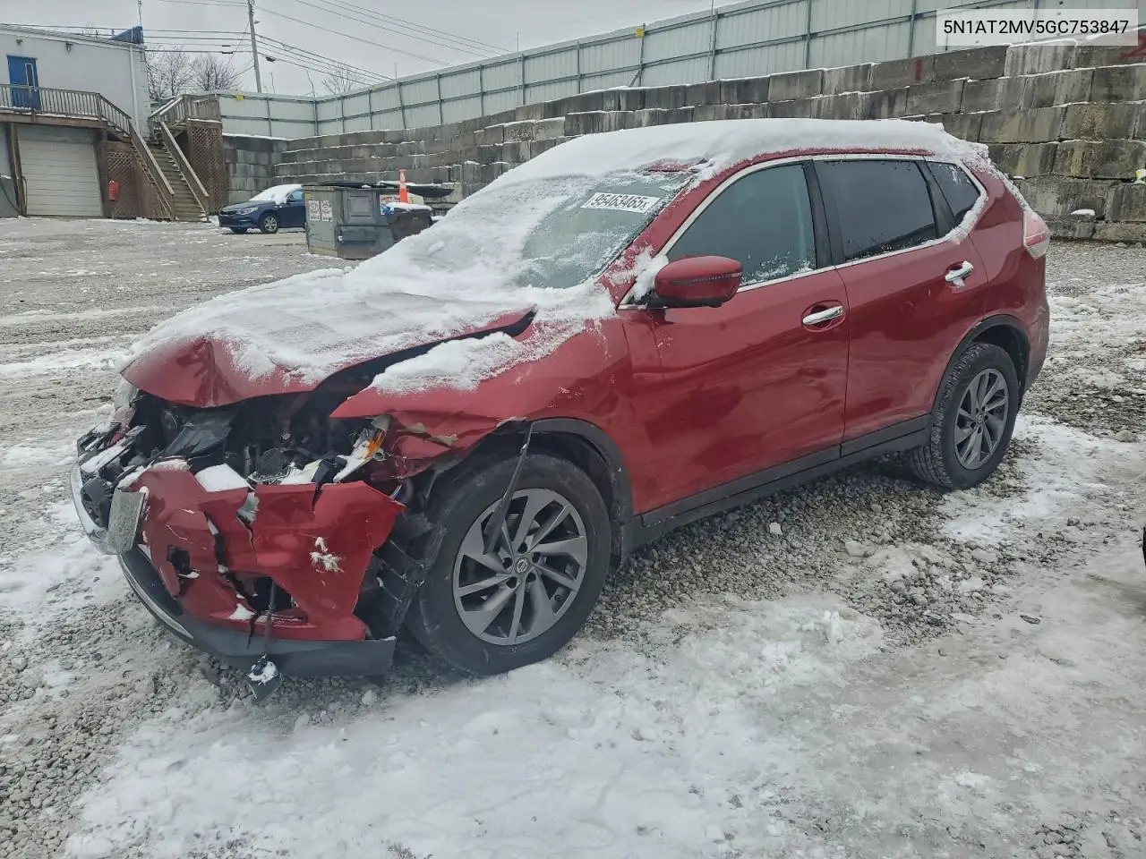 5N1AT2MV5GC753847 2016 Nissan Rogue S